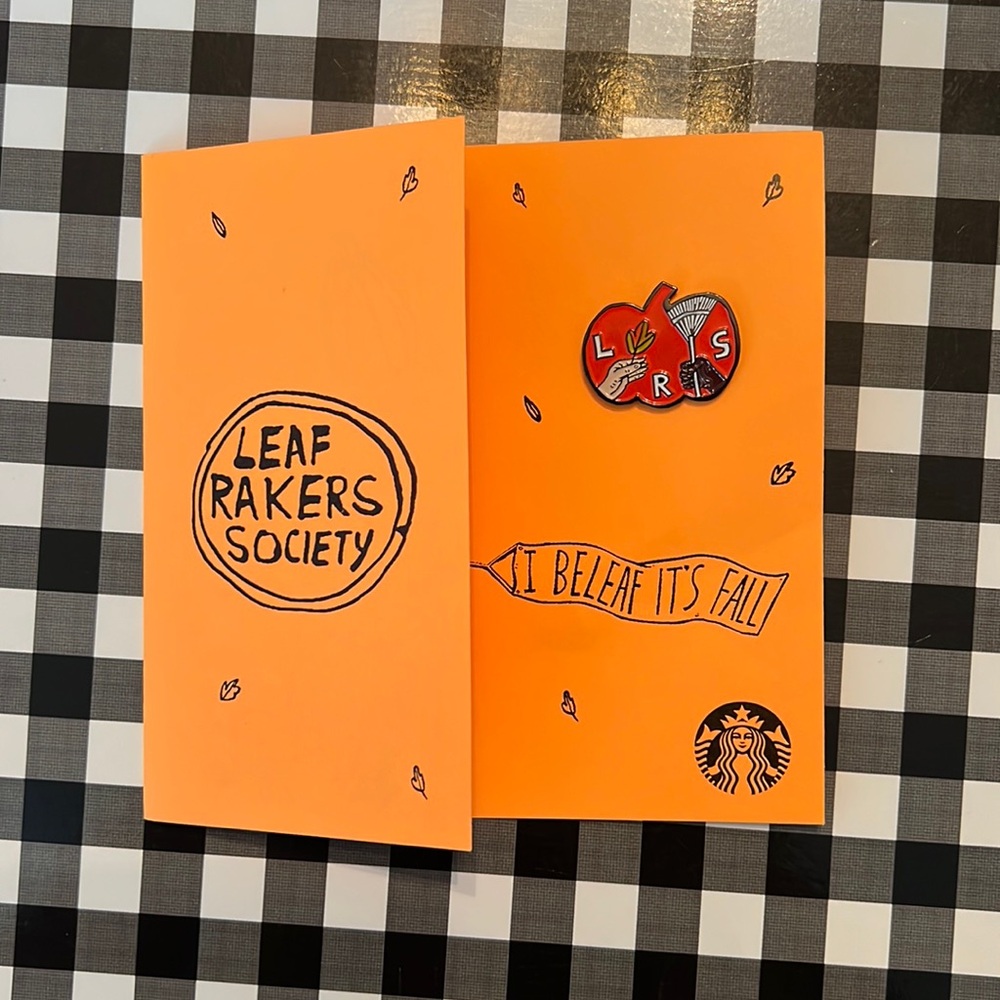 Starbucks Limited Edition Leaf Rakers Society Pin 2019